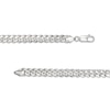 Thumbnail Image 3 of Men's 7.6mm Cuban Curb Chain Necklace in Hollow 14K White Gold - 22"