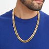 Men's 11.3mm Cuban Curb Chain Necklace in Hollow 10K Gold - 24"