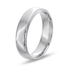 Men's Engravable 5.5mm Euro Comfort-Fit Band in Sterling Silver (1 Line)