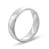 Thumbnail Image 3 of Engravable 6.5mm Euro Comfort-Fit Band in Sterling Silver (1 Line)