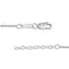 Thumbnail Image 2 of Diamond Accent Bezel-Set Station Anklet in Sterling Silver - 10"