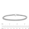 Thumbnail Image 3 of Men's 1.00 CT. T.W. Diamond Miracle Tennis Bracelet in 10K White Gold