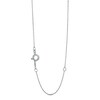 Thumbnail Image 3 of 0.20 CT. T.W. Diamond Cascading Five Stone Bar Necklace in 10K White Gold