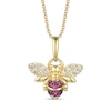 Thumbnail Image 1 of Le Vian® Passion Ruby™ and 0.15 CT. T.W. Nude Diamonds™ Bee Pendant in 14K Honey Gold™
