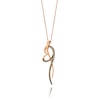 Thumbnail Image 0 of Le Vian®  0.50 CT. T.W. Chocolate Diamonds® Abstract Heart Pendant in 14K Strawberry Gold™