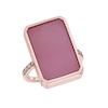 Thumbnail Image 1 of Le Vian® Elongated Guava Quartz™ and 0.08 CT. T.W. Nude Diamonds™ Ring in 14K Strawberry Gold™