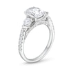Thumbnail Image 3 of 2.25 CT. T.W. Oval Certified Lab-Created Diamond Sideways Three Stone Engagement Ring in 18K White Gold (F/VS2)
