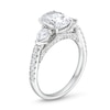 Thumbnail Image 4 of 2.25 CT. T.W. Oval Certified Lab-Grown Diamond Sideways Three Stone Engagement Ring in 18K White Gold (F/VS2)