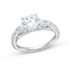 2.25 CT. T.W. Certified Lab-Created Diamond Sideways Three Stone Engagement Ring in 18K White Gold (F/VS2)