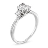 Thumbnail Image 2 of 0.50 CT. T.W. Diamond Miracle Past Present Future® Twist Shank Engagement Ring in 10K White Gold (J/I3)