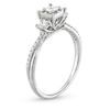 Thumbnail Image 3 of 0.50 CT. T.W. Princess-Cut Diamond Miracle Past Present Future® Twist Shank Engagement Ring in 10K White Gold (J/I3)