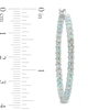 Thumbnail Image 3 of Lab-Created Opal Inside-Out Hoop Earrings in Sterling Silver