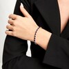 Thumbnail Image 2 of Sideways Pear-Shaped Blue Sapphire Bracelet in 10K White Gold - 7.25&quot;