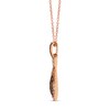 Thumbnail Image 2 of Le Vian® 0.92 CT. T.W. Pear Multi-Diamond Infinity Symbol Pendant in 14K Strawberry Gold™