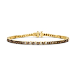 Le Vian® 2.10 CT. T.W. Diamond Tennis Bracelet in 14K Honey Gold™