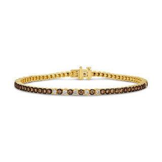 Le Vian® 2.10 CT. T.W. Diamond Tennis Bracelet in 14K Honey Gold™