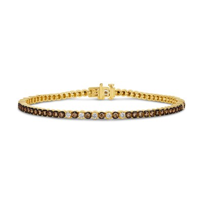 Le Vian® 2.10 CT. T.W. Diamond Tennis Bracelet in 14K Honey Gold™