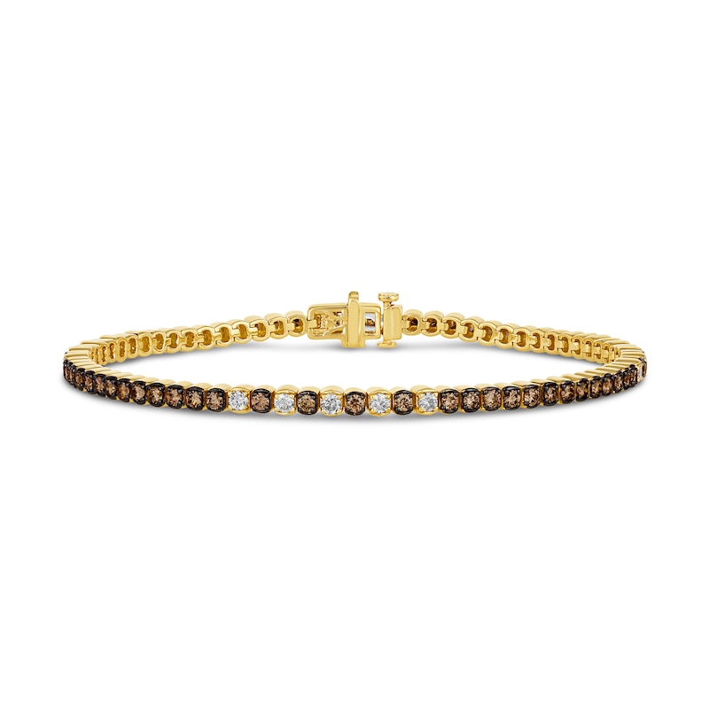 Le Vian® 2.10 CT. T.W. Diamond Tennis Bracelet in 14K Honey Gold™