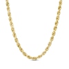 Thumbnail Image 1 of Men's 5.3mm Rope Chain Necklace in Hollow 10K Gold - 24"