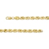 Thumbnail Image 3 of Men's 5.3mm Rope Chain Necklace in Hollow 10K Gold - 24"