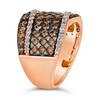 Thumbnail Image 3 of Le Vian® 2.43 CT. T.W. Diamond Multi-Row Overlay Band in 14K Strawberry Gold™