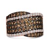 Thumbnail Image 5 of Le Vian® 2.43 CT. T.W. Diamond Multi-Row Overlay Band in 14K Strawberry Gold™