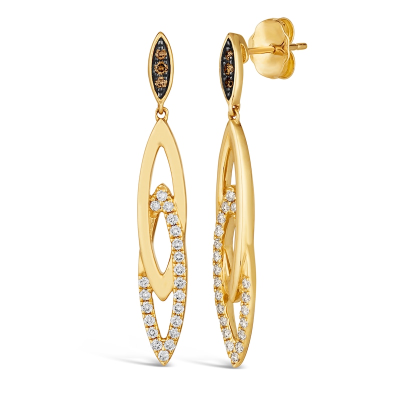 Le Vian® 0.35 CT. T.W. Diamond Marquise Drop Earrings in 14K Honey Gold™