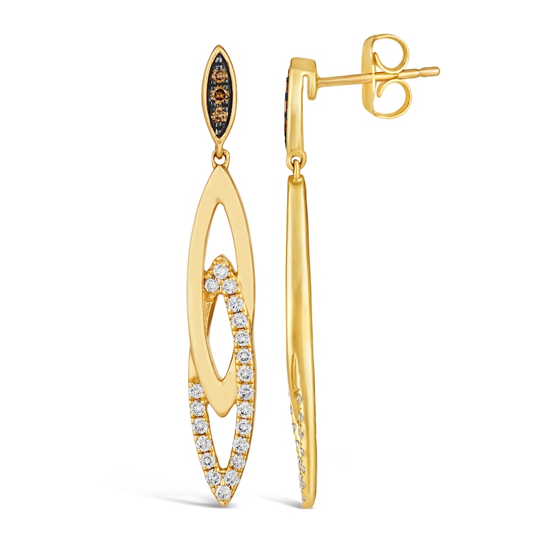 Le Vian® 0.35 CT. T.W. Diamond Marquise Drop Earrings in 14K Honey Gold™