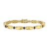 Thumbnail Image 0 of Eternally Bonded Marquise-Cut Blue Sapphire Station Cinch Line Bracelet in 10K Gold - 7.25"