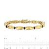 Thumbnail Image 2 of Eternally Bonded Marquise-Cut Blue Sapphire Station Cinch Line Bracelet in 10K Gold - 7.25"