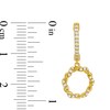 Circle of Gratitude® Collection 0.30 CT. T.W. Diamond Braided Dangle Hoop Earrings in 10K Gold