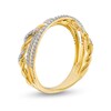 Thumbnail Image 2 of Circle of Gratitude® Collection 0.25 CT. T.W. Diamond Twist Orbit Band in 10K Gold