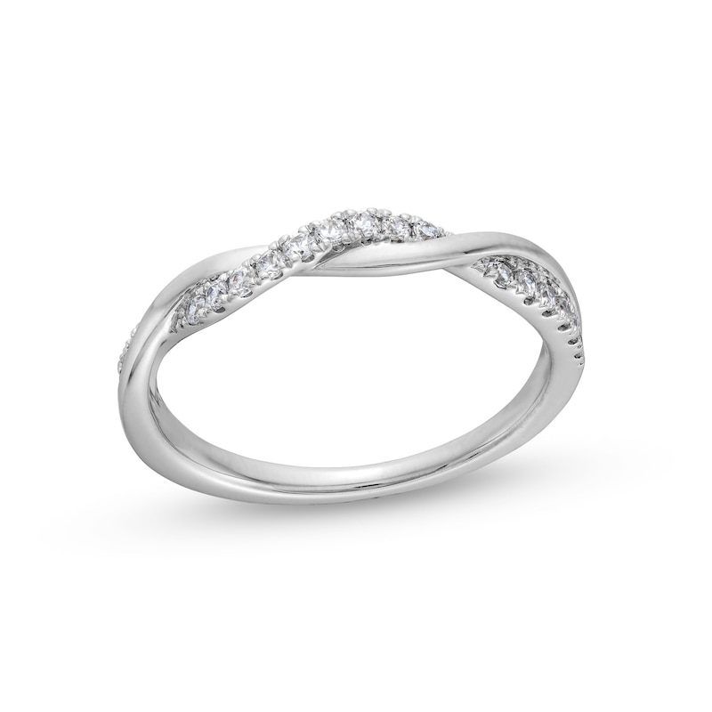 Circle of Gratitude® Collection 0.20 CT. T.W. Diamond Twist Band in 10K ...