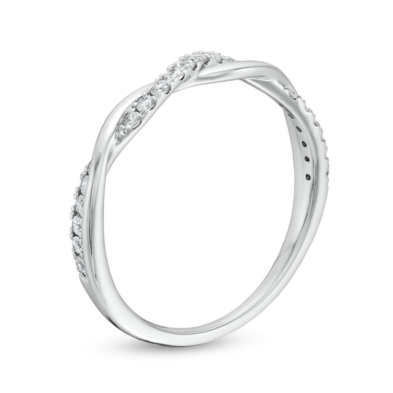Circle of Gratitude® Collection CT. T.W. Diamond Polished Twist Band in Sterling Silver