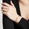 Thumbnail Image 2 of Circle of Gratitude® Collection 0.15 CT. T.W. Diamond Bypass Bangle in Sterling Silver