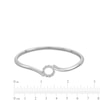 Thumbnail Image 2 of Circle of Gratitude® Collection 0.15 CT. T.W. Diamond Bypass Bangle in Sterling Silver