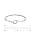 Thumbnail Image 3 of Circle of Gratitude® Collection 0.15 CT. T.W. Diamond Bypass Bangle in Sterling Silver