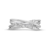 Thumbnail Image 4 of Circle of Gratitude® Collection 0.20 CT. T.W. Diamond Multi-Row Orbit Ring in Sterling Silver