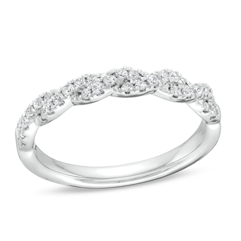 Circle of Gratitude® Collection 0.25 CT. T.W. Diamond Twist Band in Sterling Silver|Peoples Jewellers