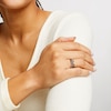 Thumbnail Image 2 of Circle of Gratitude® Collection 0.20 CT. T.W. Black Diamond Braided Orbit Ring in Sterling Silver
