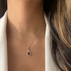 Le Vian® Faceted Pear-Shaped Chocolate Quartz™ and 0.50 CT. T.W. Diamond Ornate Frame Pendant in 14K Strawberry Gold™