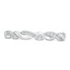Thumbnail Image 4 of Circle of Gratitude® Collection 0.065 CT. T.W. Diamond Polished Braided Band in Sterling Silver