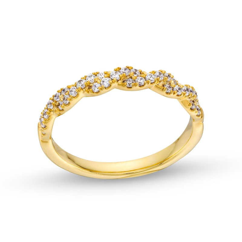 Circle of Gratitude® Collection 0.25 CT. T.W. Diamond Braided Band in 10K Gold|Peoples Jewellers