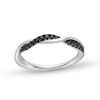 Thumbnail Image 1 of Circle of Gratitude® Collection 0.20 CT. T.W. Black Diamond Polished Braided Band in Sterling Silver