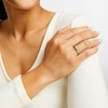 Thumbnail Image 2 of Circle of Gratitude® Collection 0.20 CT. T.W. Black Diamond Polished Braided Band in Sterling Silver