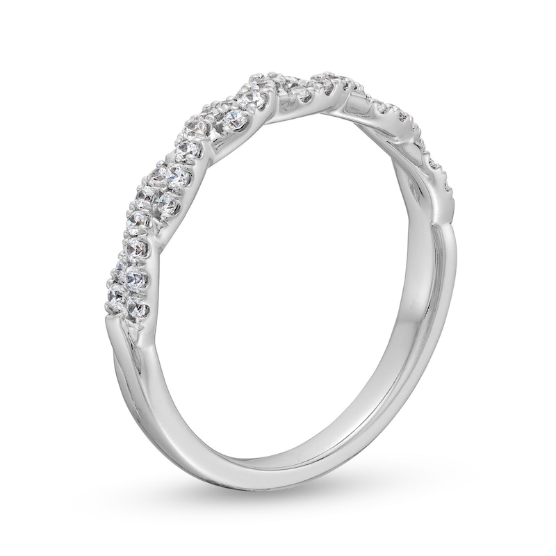 Circle of Gratitude® Collection 0.25 CT. T.W. Diamond Braided Band in 10K White Gold