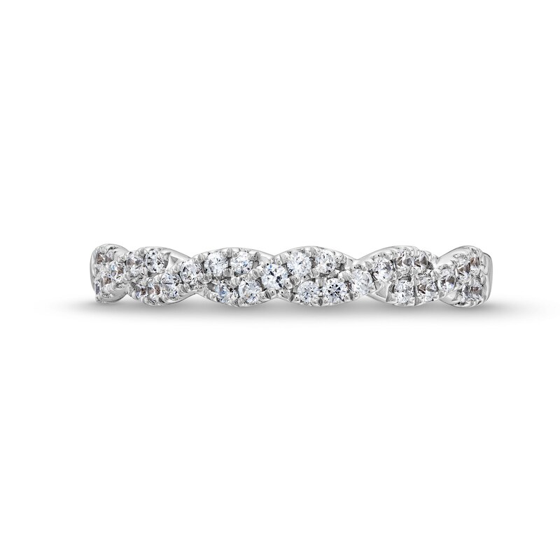 Circle of Gratitude® Collection 0.25 CT. T.W. Diamond Braided Band in 10K White Gold