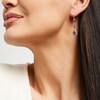 Thumbnail Image 2 of Le Vian® Pear-Shaped Chocolate Quartz™ and 0.60 CT. T.W. Diamond Ornate Frame Drop Earrings in 14K Strawberry Gold™