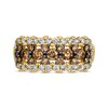 Thumbnail Image 4 of Le Vian® 1.20 CT. T.W. Chocolate Diamond® and Nude Diamond™ Scallop Edge Ring in 14K Honey Gold™
