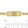 Thumbnail Image 2 of Eternally Bonded Men's 0.31 CT. T.W. Diamond Outline I.D. Curb Chain Bracelet in 14K Two-Tone Gold